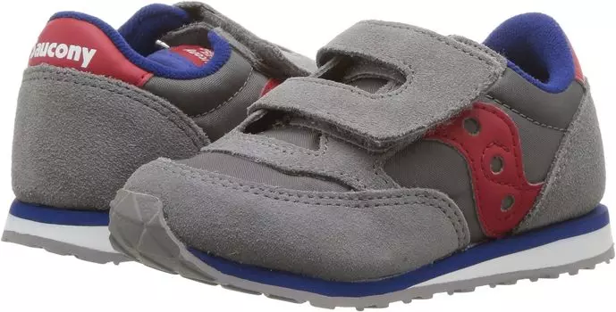 Кроссовки Originals Jazz Hook & Loop Saucony Kids, цвет Grey/Red