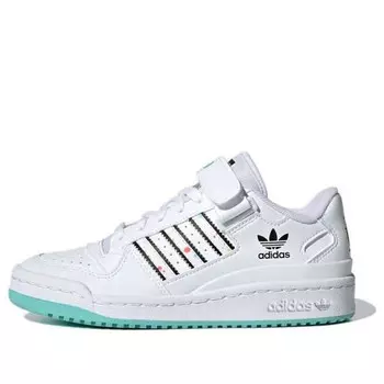 Кроссовки оригиналы форум низкий jx кевин лион Adidas, белый