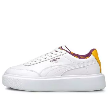 Кроссовки oslo maja for casual shoes white/purple/yellow Puma, белый