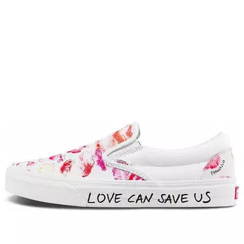 Кроссовки otw gallery classic slip-on 'pink blue' Vans, розовый