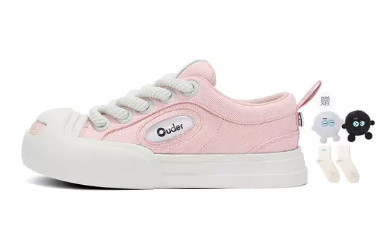 Кроссовки Ouder Smiler Skateboarding Shoes Unisex Low-top White, белый