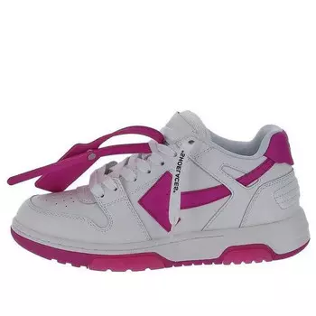 Кроссовки out of office calf leather 'white purple' Off-White, белый