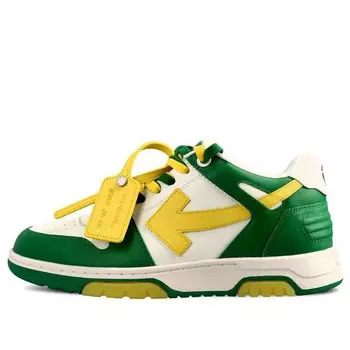 Кроссовки out of office low-top sneaker 'green yellow white' Off-White, зеленый