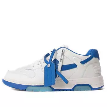 Кроссовки out of office low-top sneakers white/blue Off-White, белый