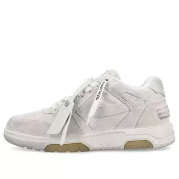 Кроссовки out of office vintage leather 'grey white' Off-White, серый