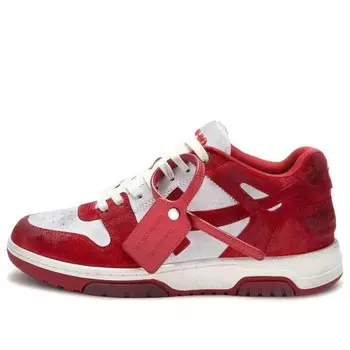 Кроссовки out of office vintage suede 'red white' Off-White, красный