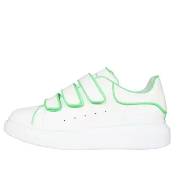 Кроссовки oversize sole sneakers 'white green' Alexander Mcqueen, белый