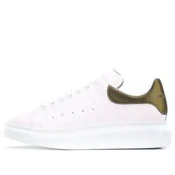 Кроссовки oversized contrast metallic 'white' Alexander Mcqueen, белый