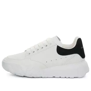 Кроссовки oversized court trainer 'white black' Alexander Mcqueen, белый