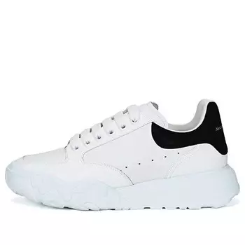 Кроссовки oversized court trainer 'white black' Alexander Mcqueen, белый