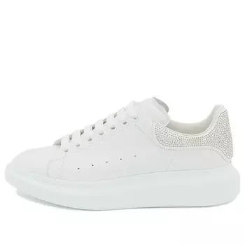 Кроссовки oversized crystal-embellished sneakers 'white' Alexander Mcqueen, белый