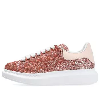 Кроссовки oversized glitter sneaker 'pink' Alexander Mcqueen, розовый