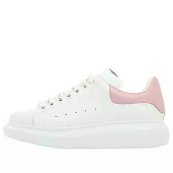 Кроссовки oversized larry leather sneakers 'white pink' Alexander Mcqueen, белый