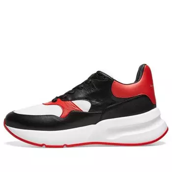 Кроссовки oversized running sneakers 'black white red' Alexander Mcqueen, белый