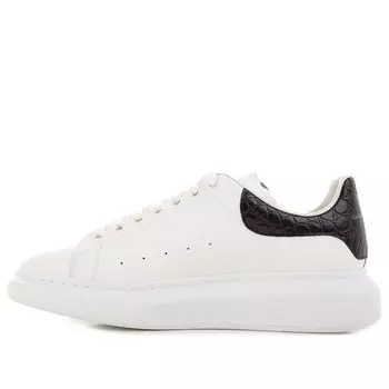 Кроссовки oversized sneaker 'black crocodile' Alexander Mcqueen, белый