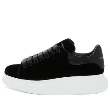 Кроссовки oversized sneaker 'black suede' Alexander Mcqueen, черный