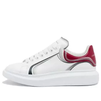Кроссовки oversized sneaker 'curve tech - garnet' Alexander Mcqueen, белый