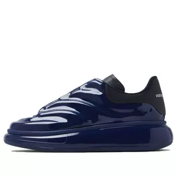 Кроссовки oversized sneaker 'gloss navy' Alexander Mcqueen, синий