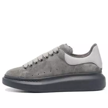 Кроссовки oversized sneaker 'grey suede' Alexander Mcqueen, серый