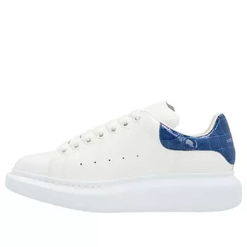 Кроссовки oversized sneaker 'indigo croc' Alexander Mcqueen, белый