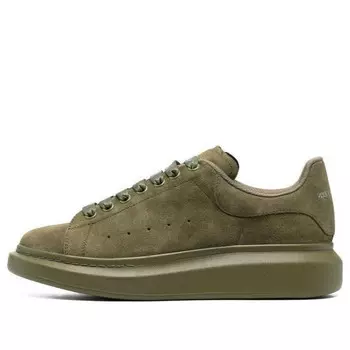 Кроссовки oversized sneaker 'moss green suede' Alexander Mcqueen, зеленый