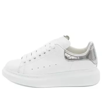 Кроссовки oversized sneaker 'silver crocodile' Alexander Mcqueen, белый