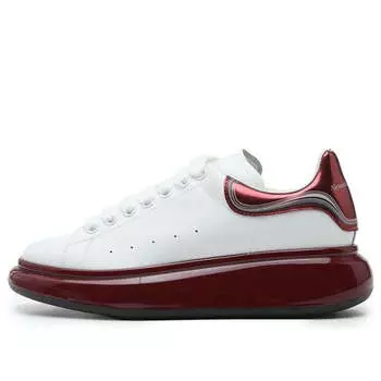 Кроссовки oversized sneaker 'white burgundy metallic' Alexander Mcqueen, белый