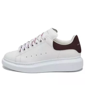 Кроссовки oversized sneaker 'white dark burgundy' Alexander Mcqueen, белый