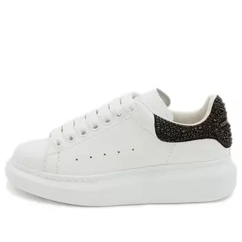 Кроссовки oversized sneaker 'white jet black crystal' Alexander Mcqueen, белый