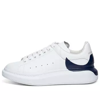 Кроссовки oversized sneaker 'white navy heel' Alexander Mcqueen, белый