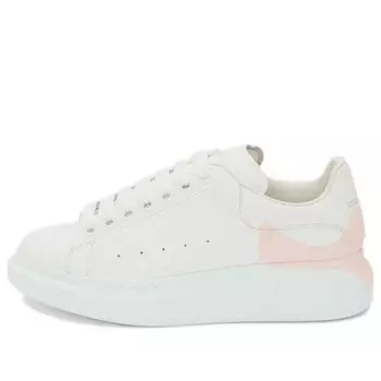 Кроссовки oversized sneaker 'white pink heel' Alexander Mcqueen, белый