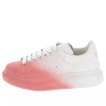 Кроссовки oversized sneaker 'white pink velvet spray' Alexander Mcqueen, белый