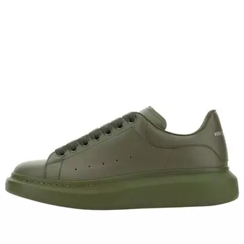 Кроссовки oversized sneakers 'olive green' Alexander Mcqueen, зеленый