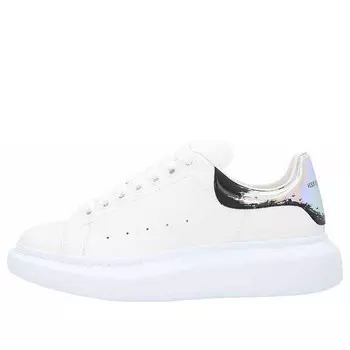 Кроссовки oversized sneakers 'white black silver' Alexander Mcqueen, белый