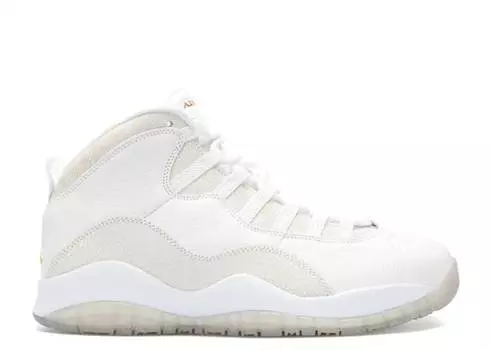 Кроссовки OVO X AIR JORDAN 10 RETRO 'WHITE', белый