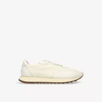 Кроссовки Owen Runner с низким верхом из кожи и сетки The Row, белый