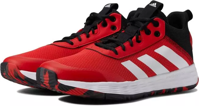 Кроссовки Own The Game 2.0 Basketball Shoes adidas, цвет Vivid Red/White/Black
