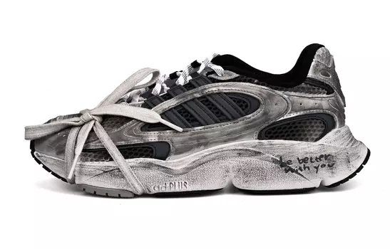 Кроссовки Ozmillen унисекс с низким верхом, черный, серый Adidas Originals