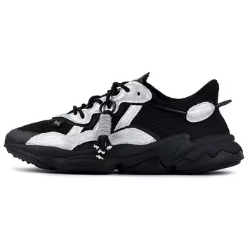 Кроссовки Ozweego Chunky унисекс с низким верхом, черный/серебряный Adidas Originals