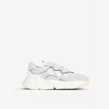 Кроссовки Ozweego из кожи и текстиля 6-8 лет Adidas, белый