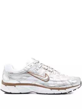 Кроссовки P-6000 на шнуровке Nike, серебяный