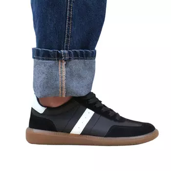 Кроссовки "pace" с контрастной вставкой на резиновой подошве Where'S That From, черный