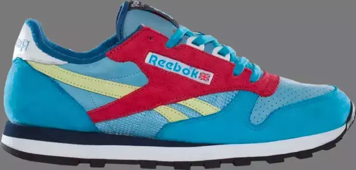 Кроссовки packer x classic leather vintage Reebok, синий