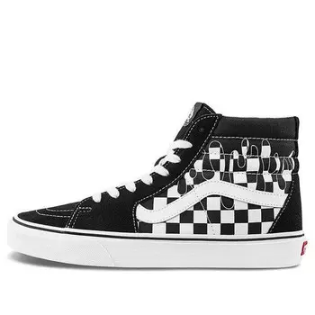 Кроссовки paint drip checkerboard sk8-hi shoes 'black white' Vans, черный