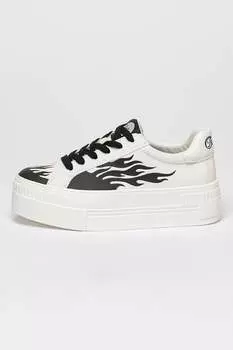 Кроссовки Paired Flame на плоской платформе Buffalo, черный