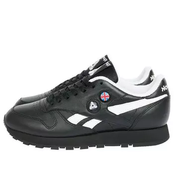 Кроссовки palace x classic leather pump 'black' Reebok, черный
