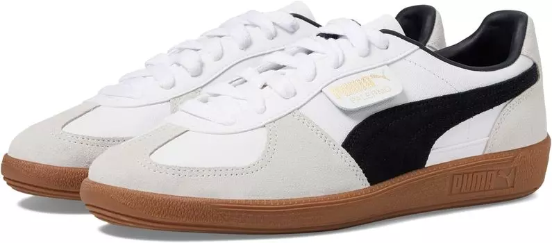 Кроссовки Palermo Leather PUMA, цвет PUMA White/Vapor Gray/Gum