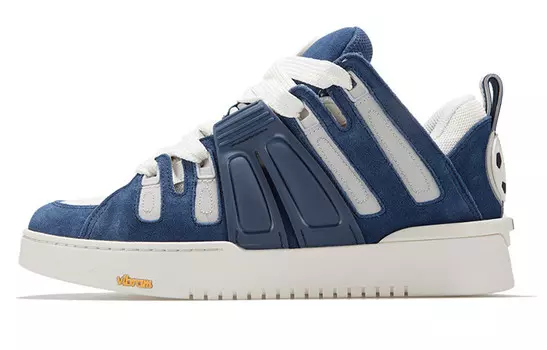 Кроссовки palladium Pallablast Skateboarding Shoes Men Low-top Blue/Gray/White, синий/серый/белый