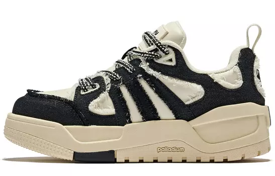 Кроссовки palladium Skateboarding Shoes Men Low-top Black/White, черный/белый