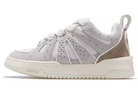 Кроссовки palladium Skateboarding Shoes Unisex Low-top Gray/White, серый
